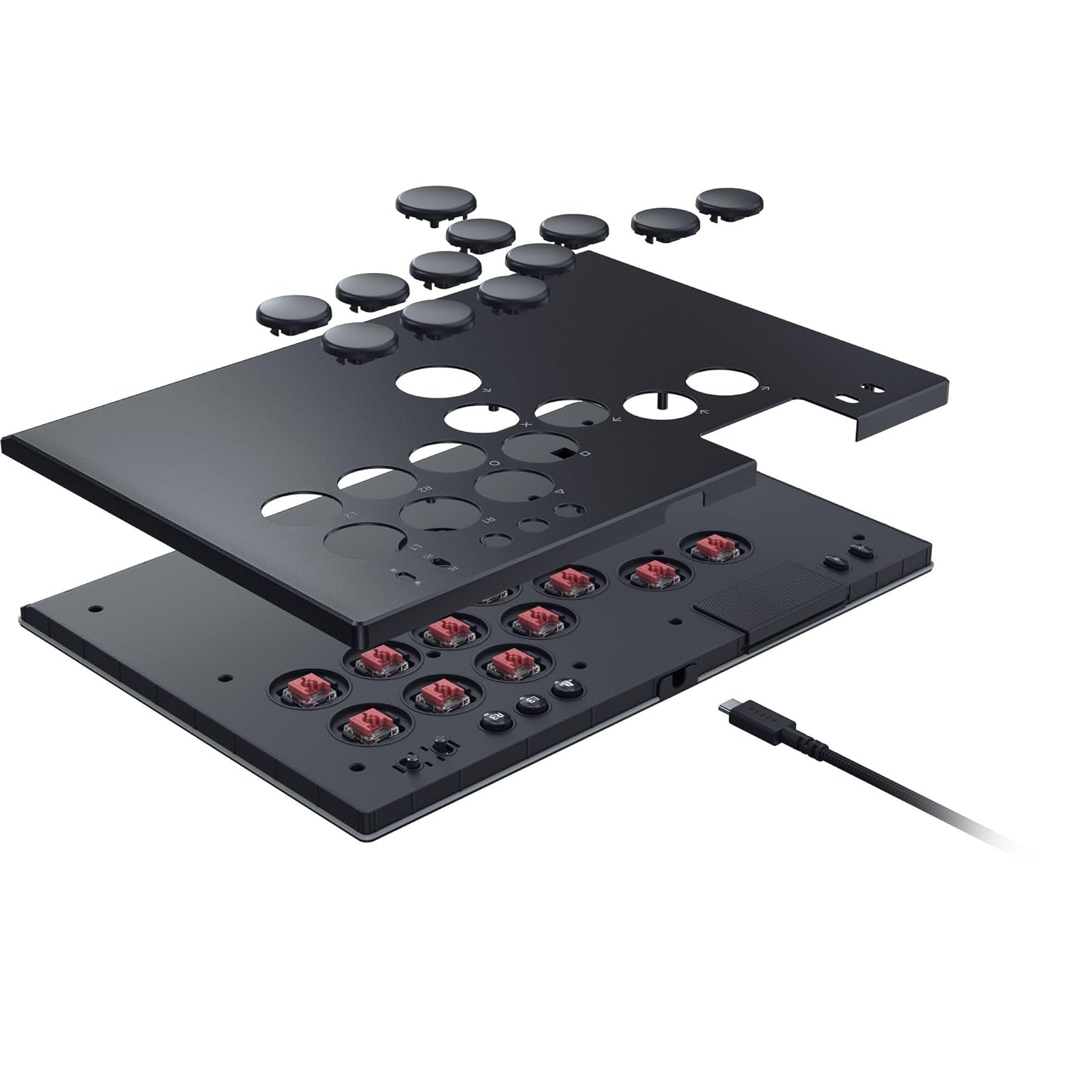 Razer Kitsune All-Button Optical Arcade Controller for PS5 and PC - Black