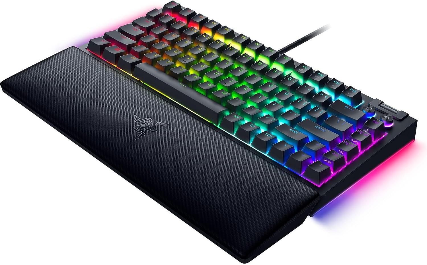 Razer BlackWidow V4 75% Mechanical (Orange Tactile Switches) Gaming Keyboard - Black
