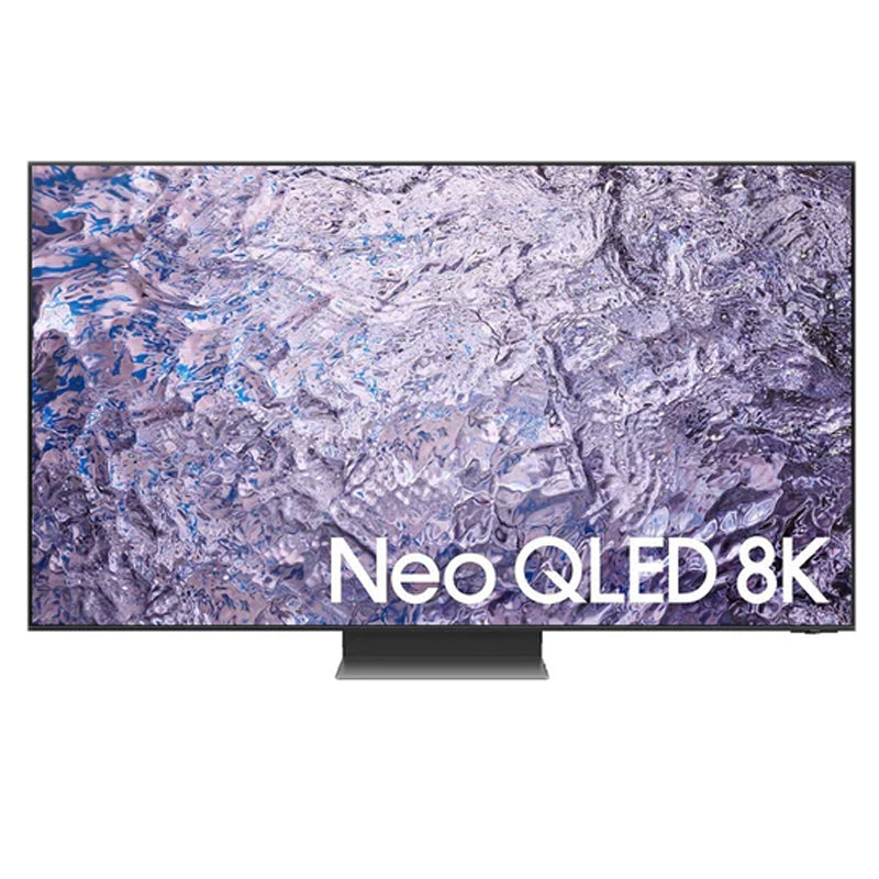 شاشة سامسونج 85 بوصة فلات نيو كيو ال اي دي 8 كيه، QA85QN800CUXZN