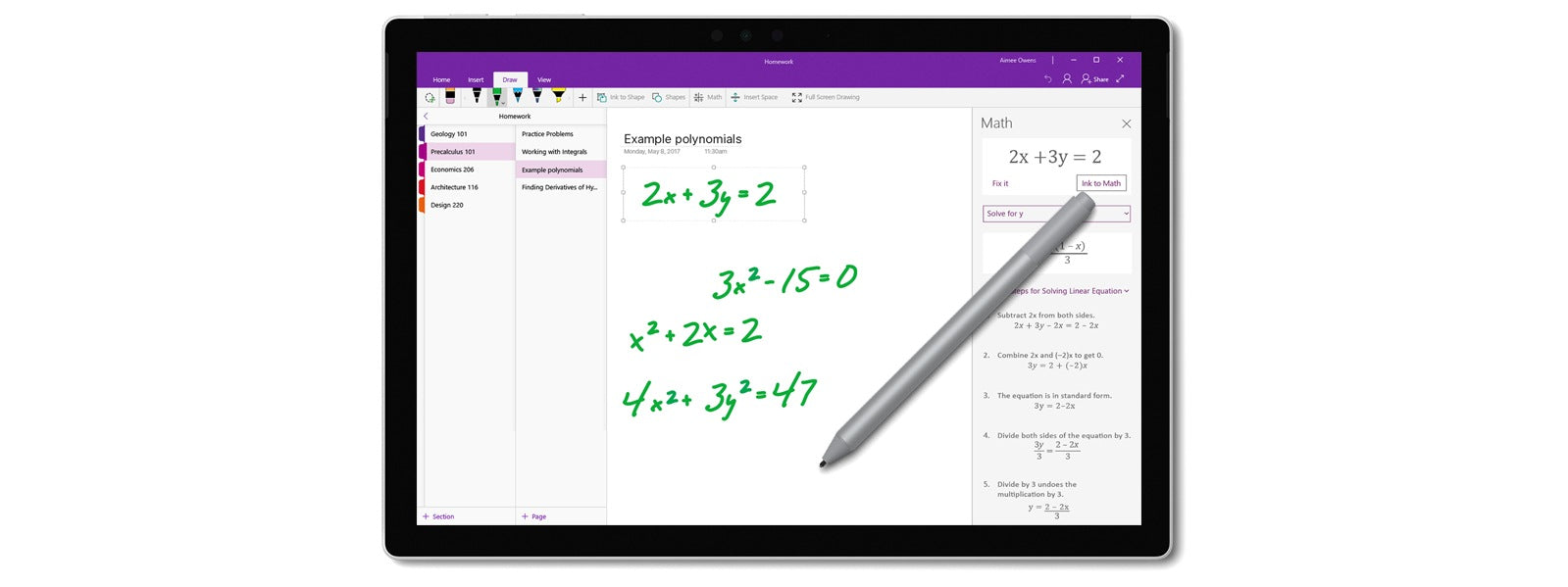 Microsoft Surface Pen for Microsoft Surface Pro - Platinum