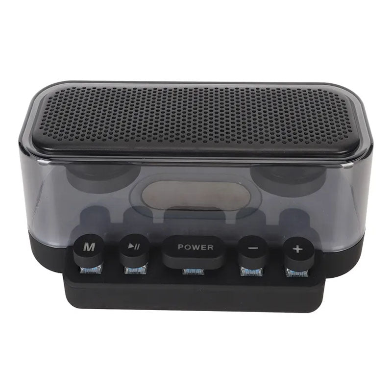 RGB Transparent Lightweight Bluetooth Speaker with Punk Keyboard, 3D Surround Sound and TF/USB/Type-C Interface