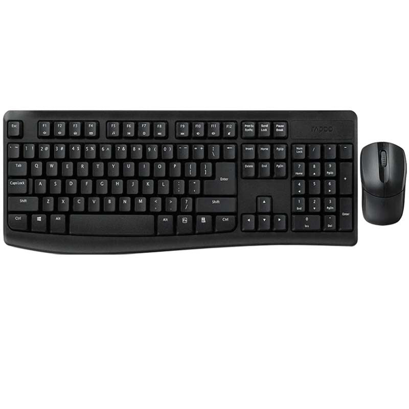 Rapoo X1800Pro Wireless Optical Mouse & Keyboard AR - Black