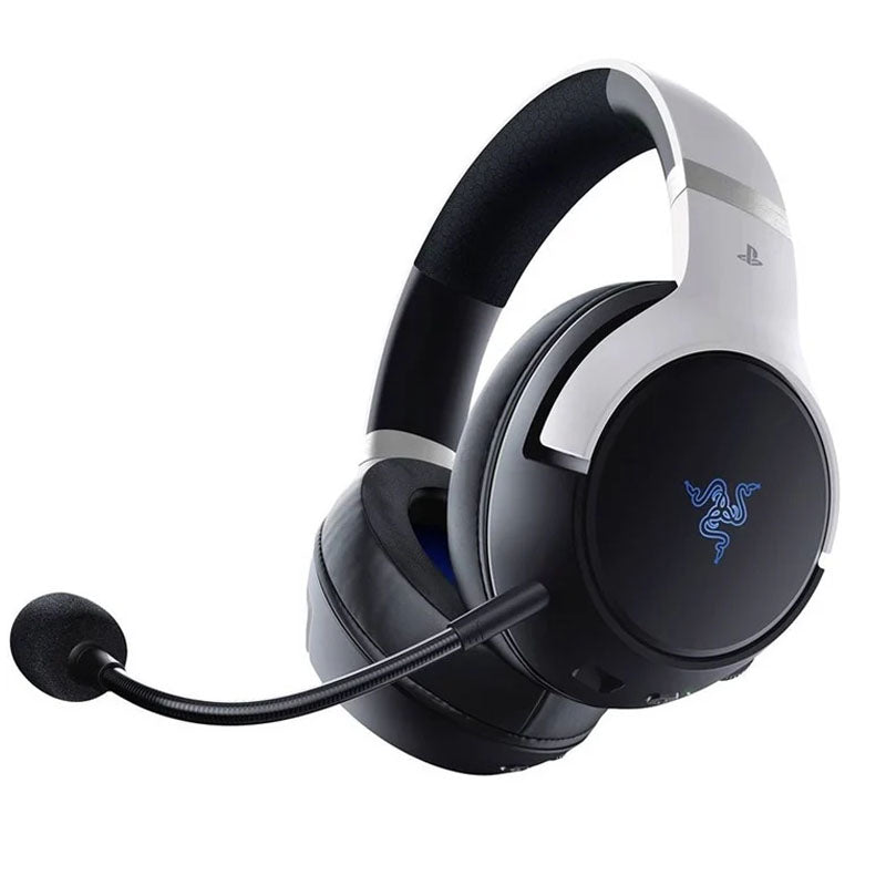 Razer - سماعة ألعاب لاسلكية متعددة المنصات مرخصة من PlayStation مزودة بتقنية اللمس - أبيض