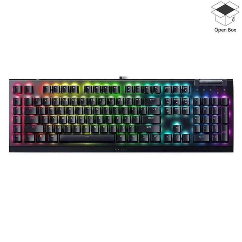 Razer BlackWidow V4 X Mechanical Gaming Keyboard, Green Switch (Arabic Layout) - Open Box