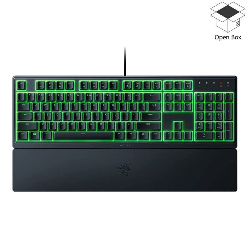 Razer Ornata V3 X Wired RGB Membrane Gaming Keyboard, Silent Membrane Switches (US Layout) - Black - Open Box