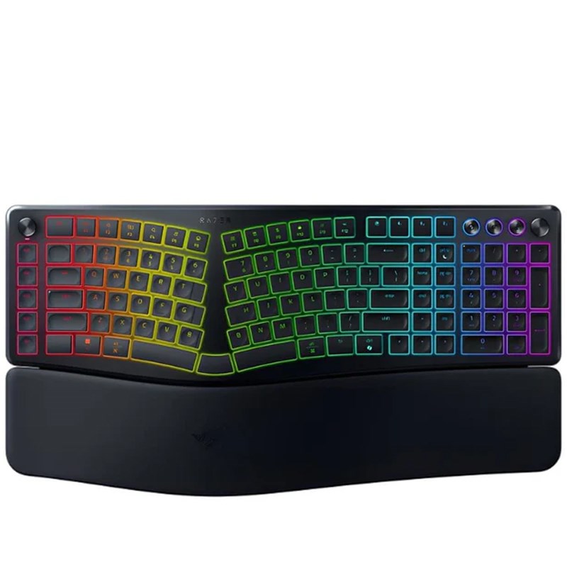 Razer Pro Type Ergo Wireless Split Ergonomic RGB Gaming Keyboard - Black