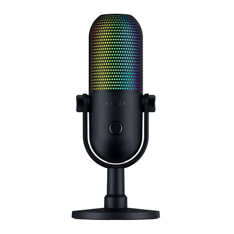 Razer Seiren V3 Chroma RGB USB Gaming & Streaming Microphone with Tap-to-Mute - Black