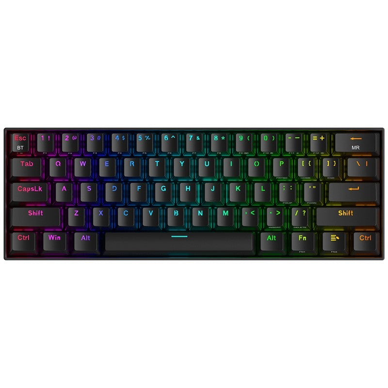 Redragon Draconic K530 PRO 60% Compact Wireless RGB Mechanical Gaming Keyboard (Brown Switch) - Black