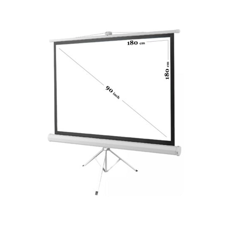 RoyalVision TriPod Projector Screen with Stand 110" (200x200 cm)