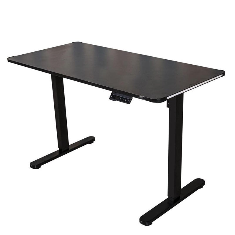 Royal Electric Gaming Desk Adjustable Height, Carbon Fiber, RGB, (120*60*72) cm Size - Black