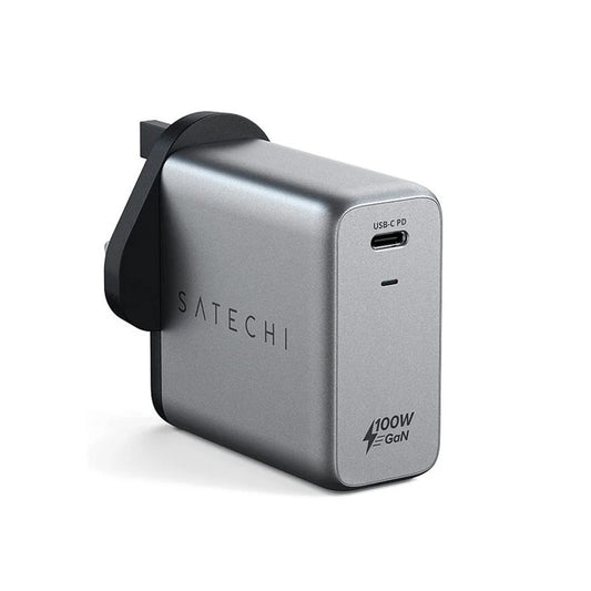 Satechi - 100W USB-C PD Gan Wall Charger, UK Plug