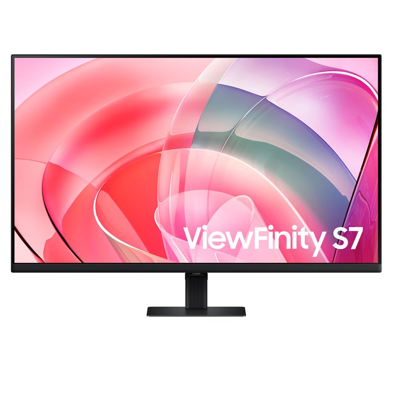 Samsung 27" ViewFinity S7 4K Monitor, UHD Resolution, 60 Hz Refresh Rate, 5 ms Response Time, HDR10, Easy Setup Stand
