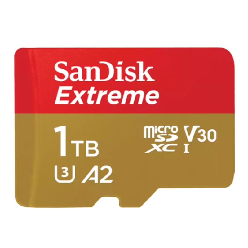 SanDisk Extreme microSDXC UHS-I CARD - 1 TB With Adapter