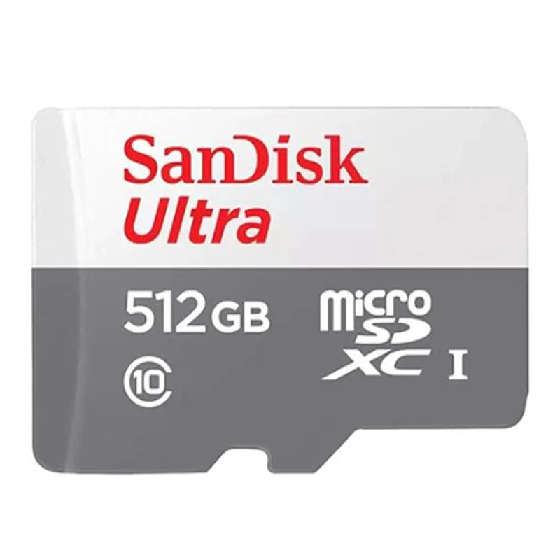 SanDisk Ultra microSD cards 100MB/s (White/ Grey) - 512 GB