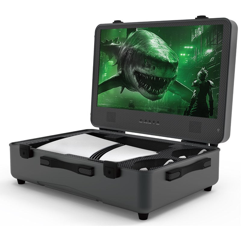 SharX QUEST Gaming Suitcase (PQ-24Q165I) – 24” QHD Monitor (2560x1440), Compatible with XboxS and all PS5 Versions (Digital, Slim, PS5 Pro)