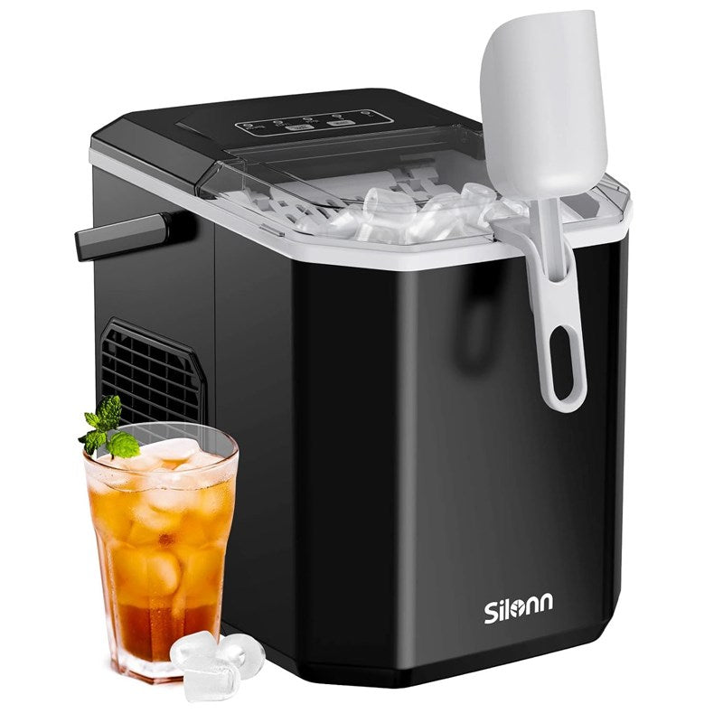 Silonn Portable Compact Countertop Ice Maker with Handle