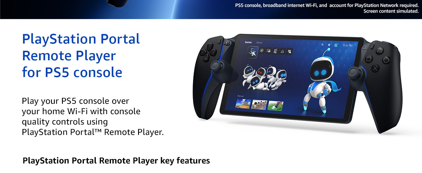 Sony PlayStation Portal Remote Player - Midnight Black