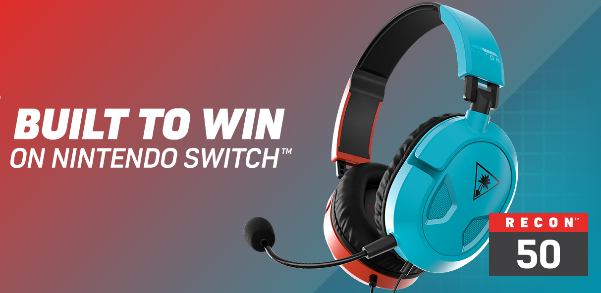 Turtle Beach Recon 50 Gaming Headset - Red & Blue