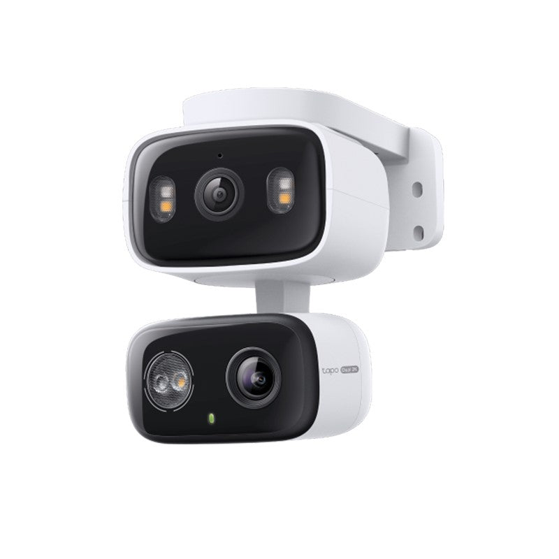 TP-Link (Tapo C246D) Indoor/Outdoor Dual Lens Pan/Tilt Security Camera - H.264 / 2304 × 1296 / 2.4 GHz - White