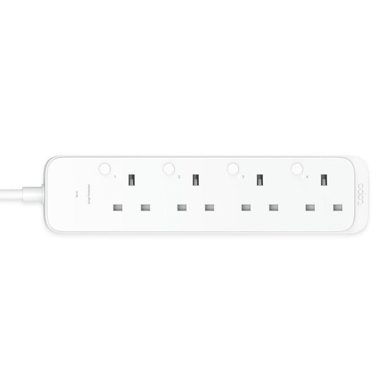 TP-Link Tapo P304M Smart Wi-Fi Power Strip Smart Plug with Matter Support, Energy Monitoring, Surge Protection, Voice & Remote Control - White
