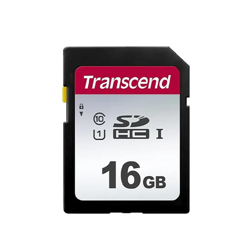 Transcend 16 GB SDXC/SDHC 300S Memory Card - Black