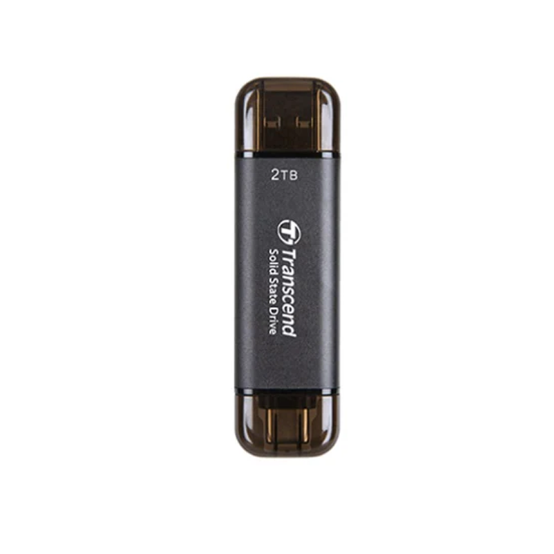 Transcend 2 TB ESD310 Smallest Portable SSD ,Type C - Black