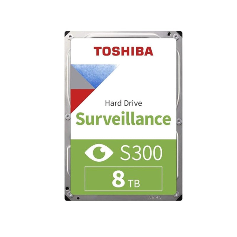 Toshiba 8 TB S300 Surveillance HDD - 3.5' SATA Internal Hard Drive Supports up to 64 HD Cameras at a 180 TB