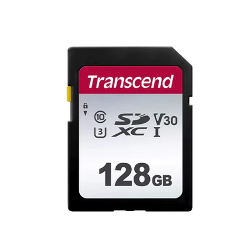 Transcend 128 GB SDXC/SDHC 300S Memory Card - Black