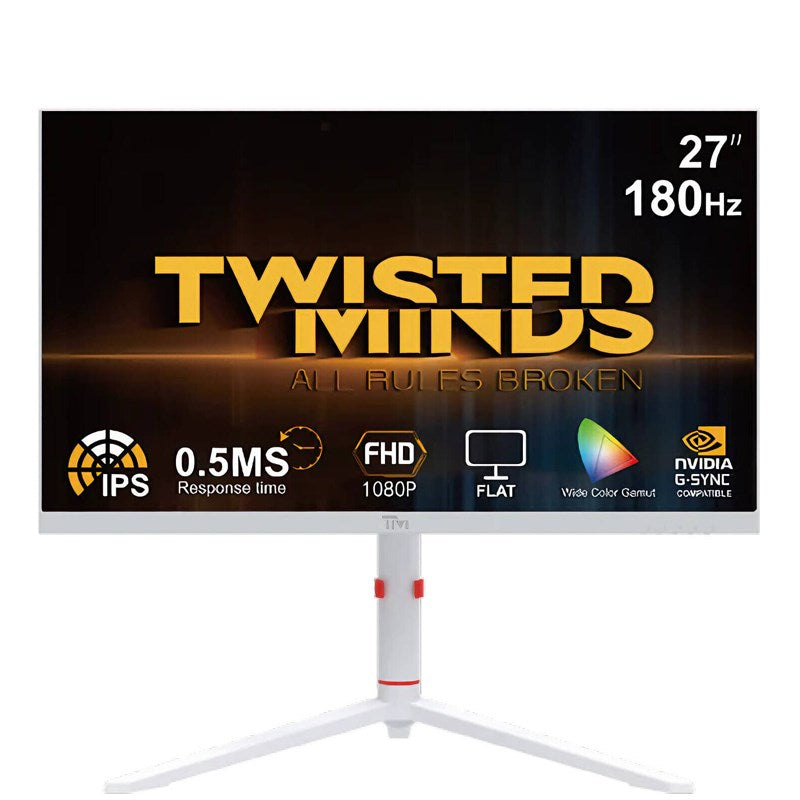 Twisted Minds 27'' FHD, 180Hz, 0.5 ms, Gaming VESA READY, With Speaker RGB, Adjustable Stand Gaming Monitor