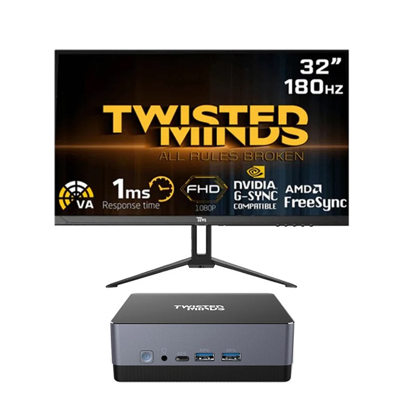Twisted Minds Mini PC, Intel i7-12650H, 32 GB RAM, 1 TB SSD, Windows 11 Pro With Twisted Minds 32