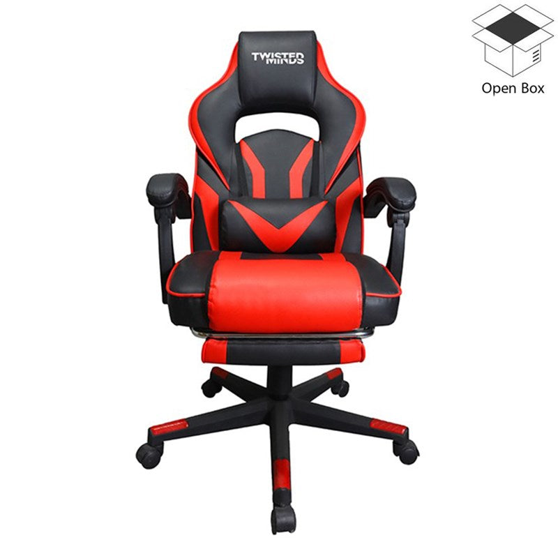 Twisted Minds Vintage Flip-up Series Gaming Chair, Red - Open Box