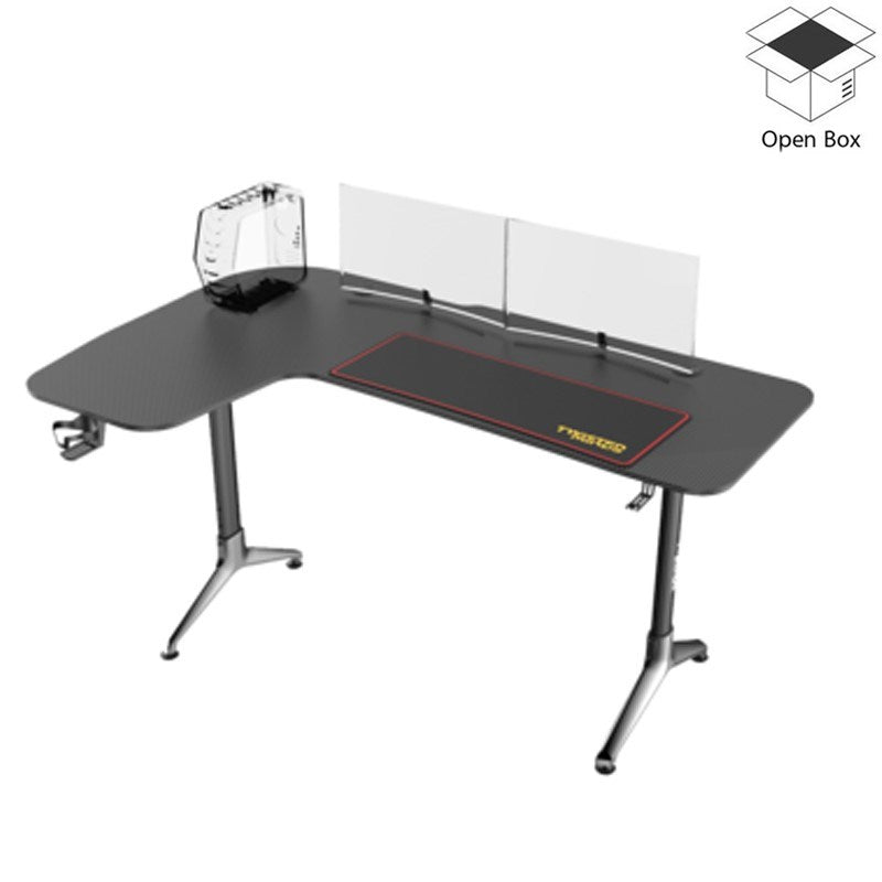 Twisted Minds Y Shaped Gaming Desk Carbon Fiber Texture (Dimension: 160 x 70 x 75 x 80 cm) - Left - Open Box