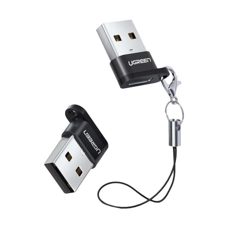 Ugreen USB A Male to USB-C Female Adapter (Black), US280