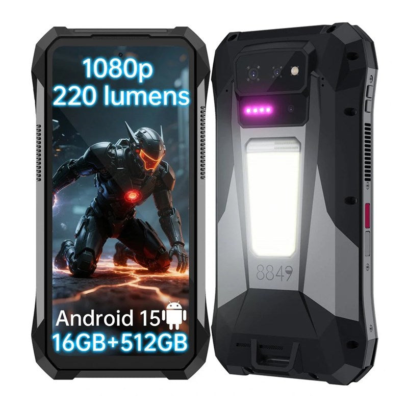 Unihertz 8849 Tank X 512 GB, 32 GB (16 GB + 16 GB) RAM 17600mAh Battery 5G Rugged Smartphone with Rugged Projector Phone with 1080p Projection & Superior Performance (Global)