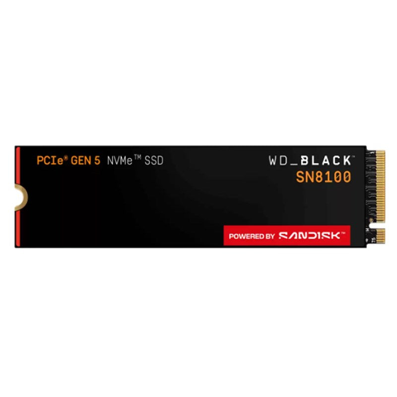 WD Black 2TB SN8100 NVMe M.2 PCIe Gen. 5 Internal Gaming SSD, Speed 14,900 MB/s
