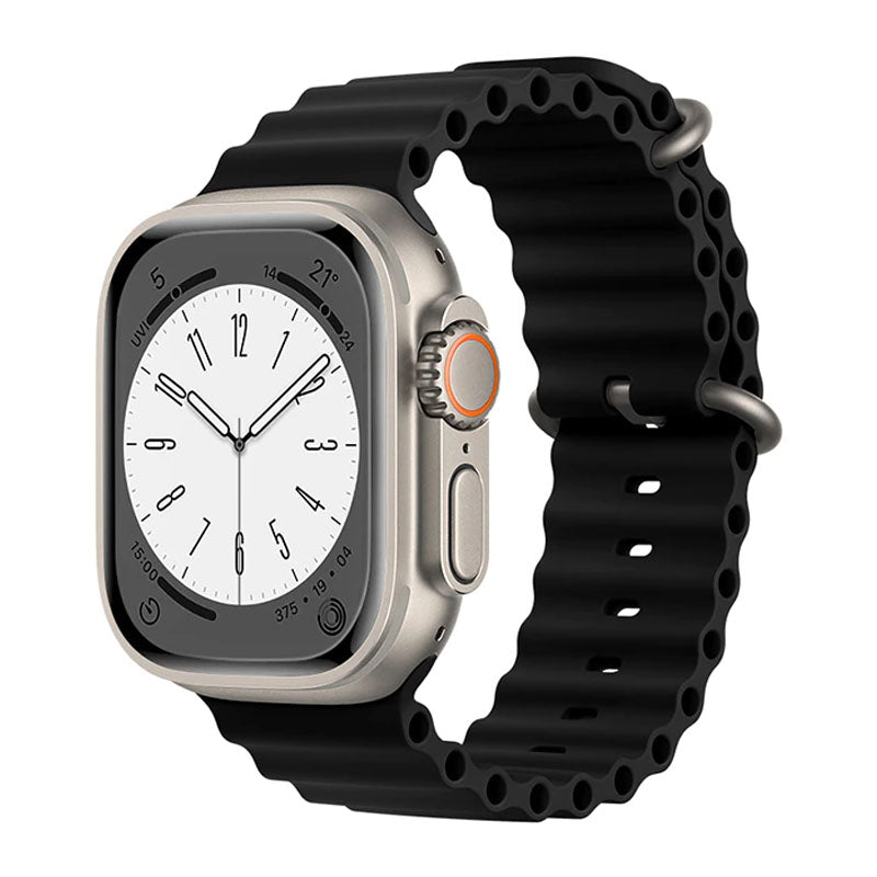 COTEetCI Ocean Band Apple Watch Band 49mm 45mm 44mm 42mm , Adjustable Sport Band for Apple Watch Ultra and Watch Series 8 7 6 5 4 3 2 1 SE