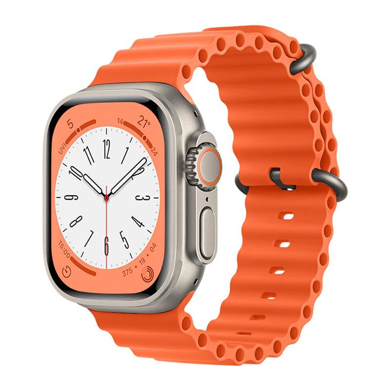 COTEetCI Ocean Band Apple Watch Band 49mm 45mm 44mm 42mm , Adjustable Sport Band for Apple Watch Ultra and Watch Series 8 7 6 5 4 3 2 1 SE