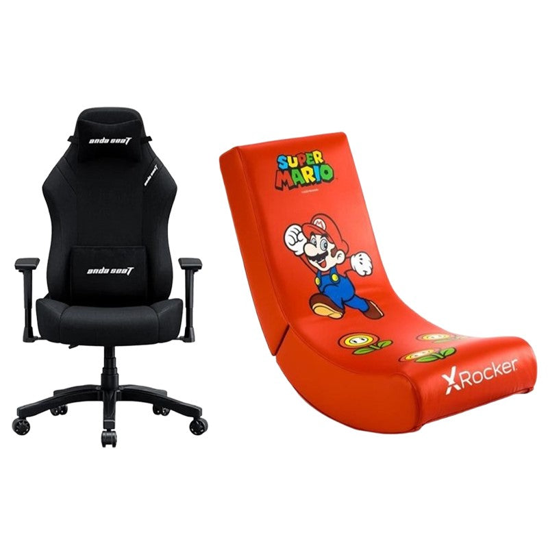 Mario Rocker Chair X-Rocker Nintendo All-Star MARIO Video Rocker Gaming Chair + Andaseat