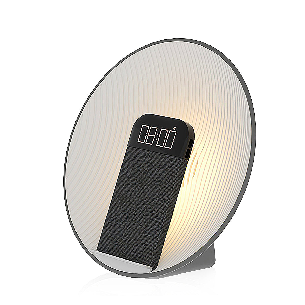 XO 6 in 1 Wireless Charger with Built-in LED Display Screen and Bluetooth Speaker - Grey