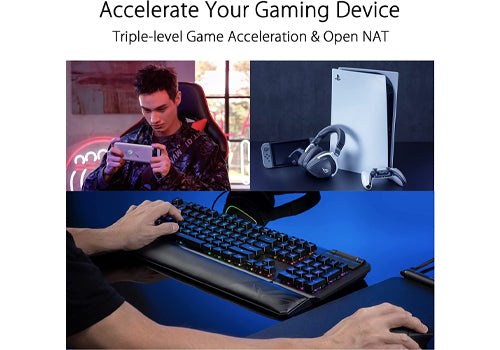 أسوس جي تي 6 (2-PK أبيض) راوتر ROG Rapture Wi-Fi 6 ثلاثي النطاق للألعاب (أبيض)