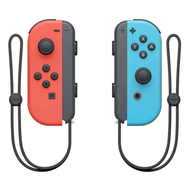 Nintendo Joy-Con Pair Wireless Controllers With Snipperclips for Nintendo Switch - Neon Red/Neon Blue