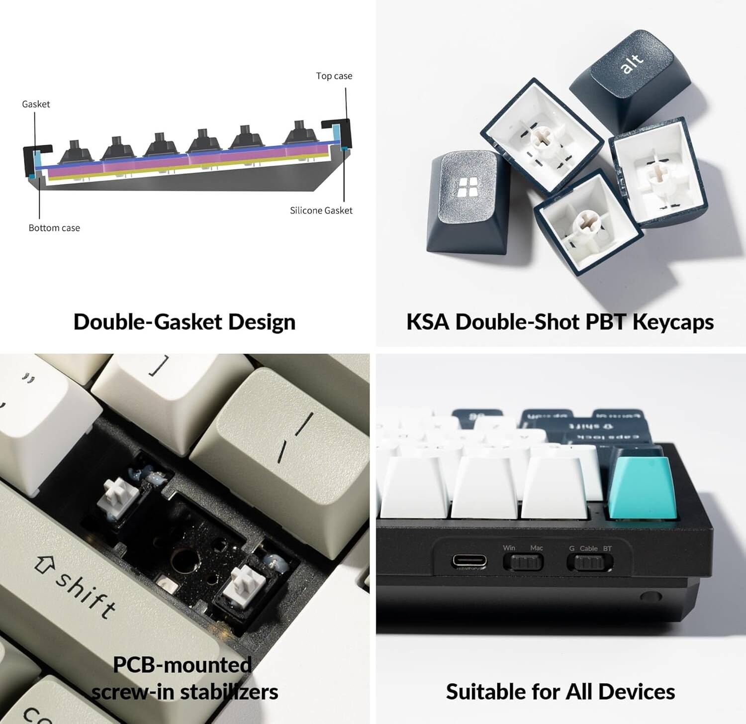 Keychron Q6 Max 100% QMK/VIA Wireless RGB Mechanical Gaming Keyboard (Gateron Jupiter Red Switch) - Black (Arabic Layout)