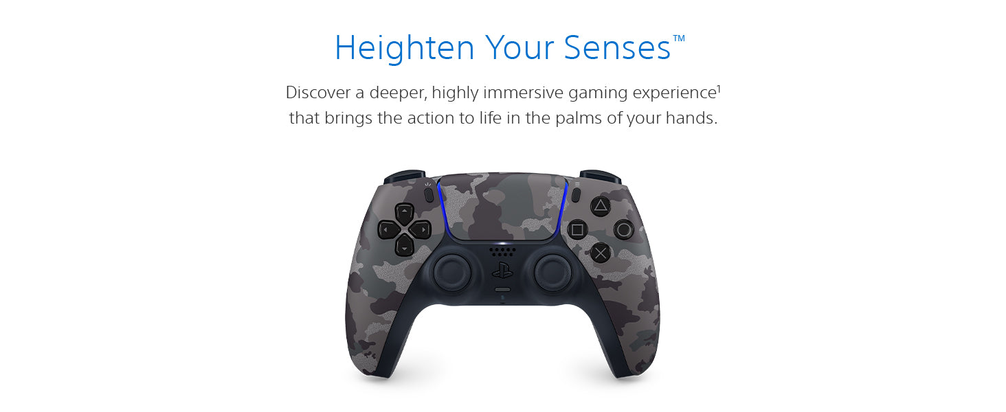 Sony PS5 DualSense Wireless Controller - Grey Camouflage