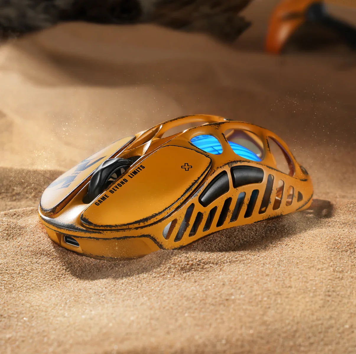 GravaStar Mercury X Pro Wireless Gaming Mouse 8K Dongle Special Edition - Worn Yellow