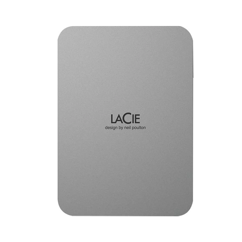 Lacie 1Tb Usb 3.2 Gen 1 Type-C Mobile Drive - Titanium Silver