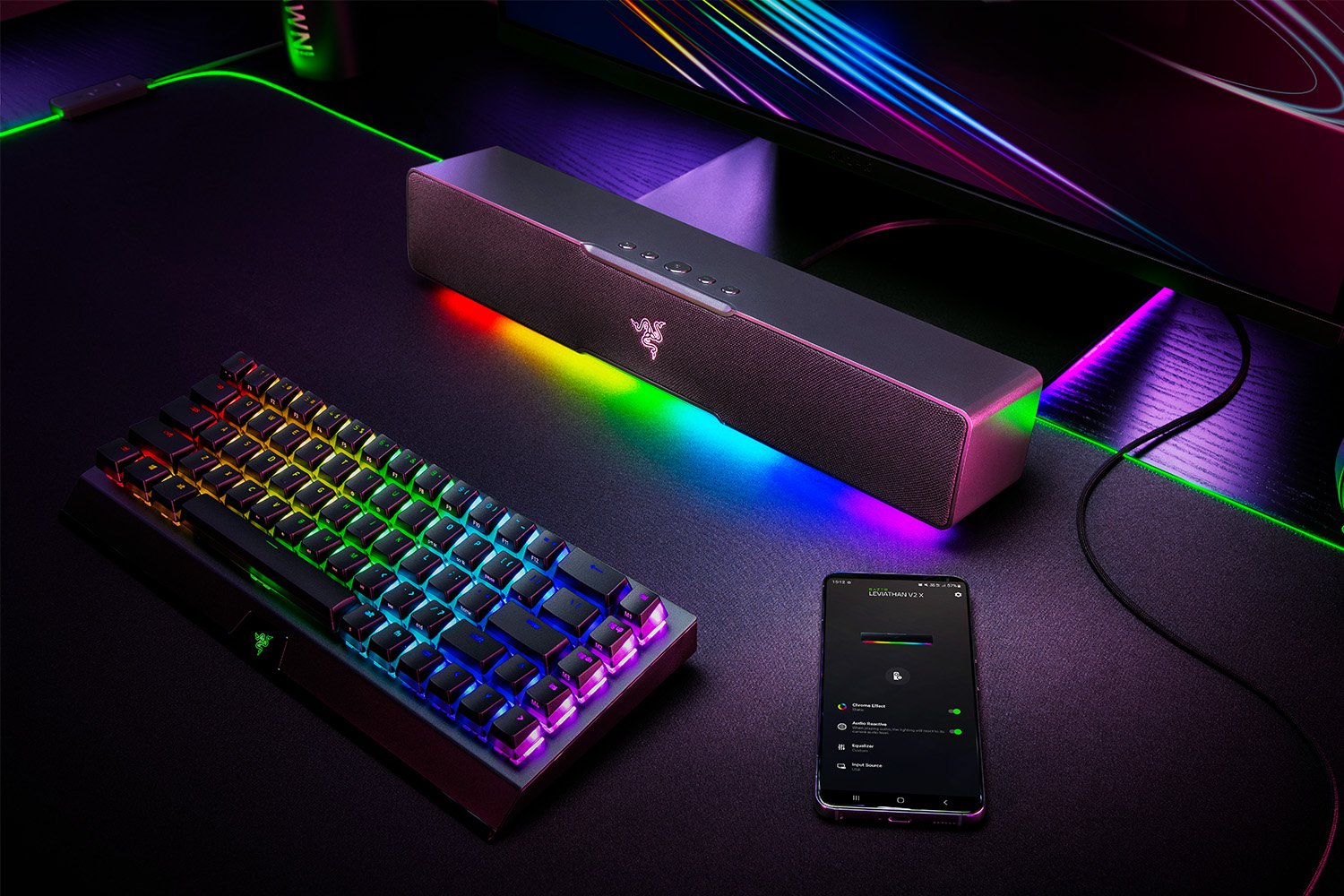 Razer Leviathan V2 X Wireless Bluetooth PC Gaming Soundbar - Black