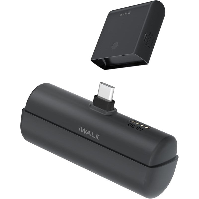 iWalk Small Portable Charger 13500mAh, USB-C Power Bank with Charging Case Type-C