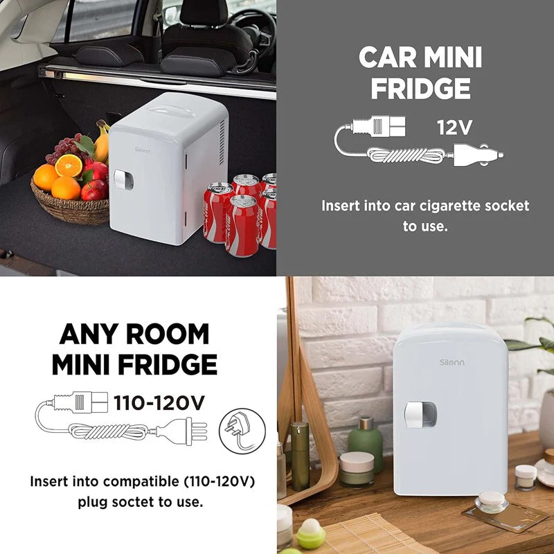 Silonn Portable Compact Mini Fridge 4L