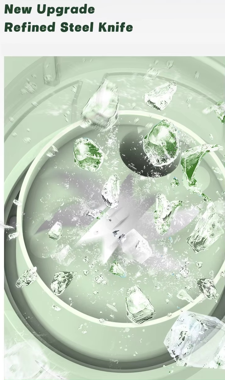 Portable Handheld USB Rechargeable Electric Juicer, Blender 800 ml - Green