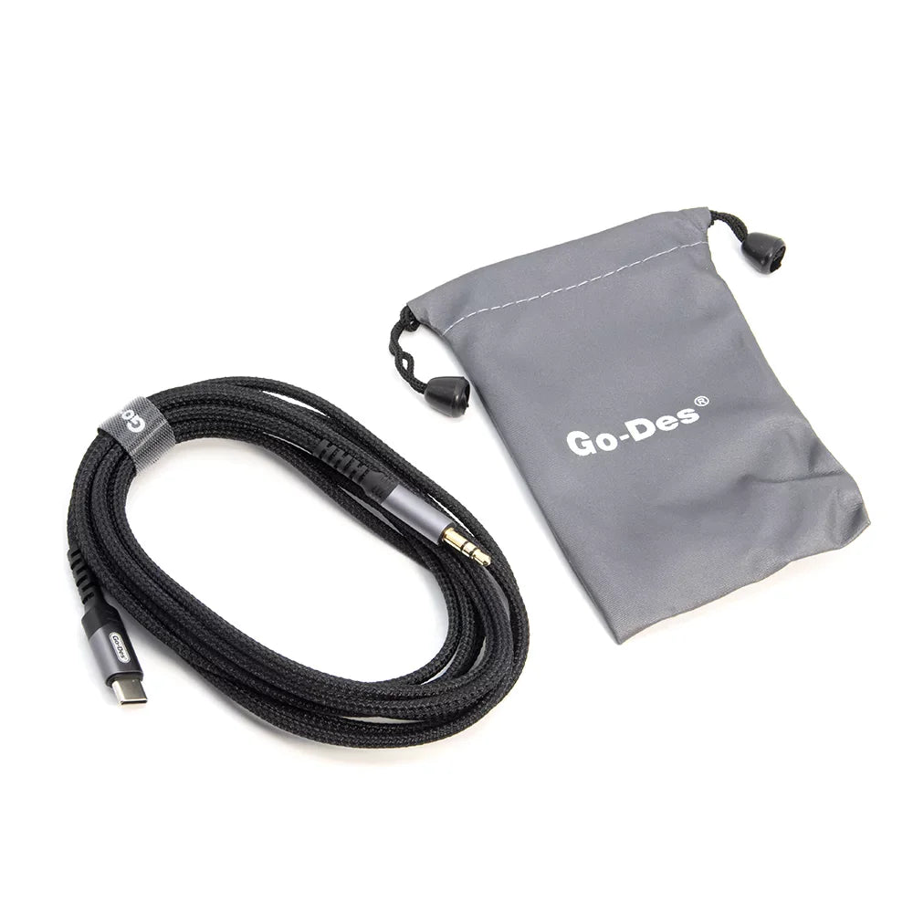 Go-Des USB-C AUX Cable Type-C Male to 3.5mm - 3 M